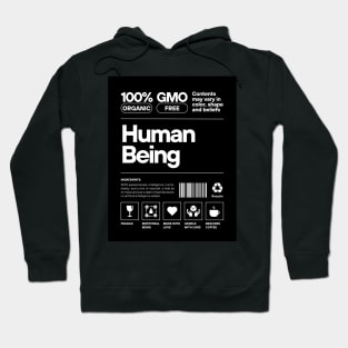 Human Being Typography Merch. Hoodie